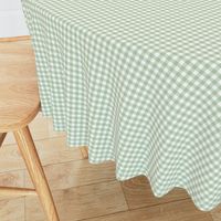 Unconditionally- Light Green & White Gingham Plaid 