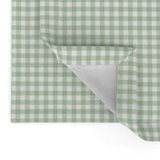 Unconditionally- Light Green & White Gingham Plaid 