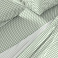 Unconditionally- Light Green & White Gingham Plaid 