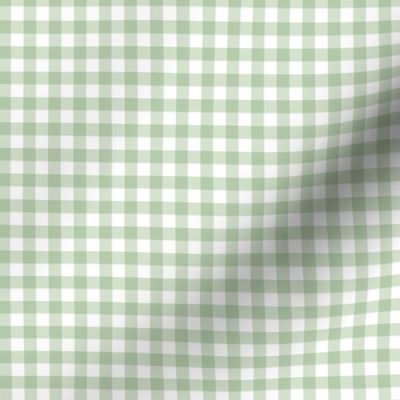 Unconditionally- Light Green & White Gingham Plaid 