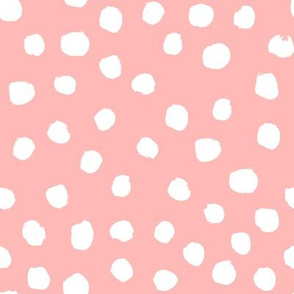 painted dots fox florals coordinate pink nursery baby floral fabric pink florals