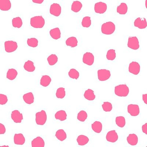 painted pink dogs cute floral pink florals baby nursery fabric