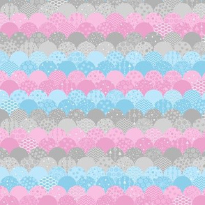 Scallop Sea (Pink and Blue Small)