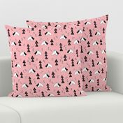 Dutch traditional Sinterklaas horse print pink