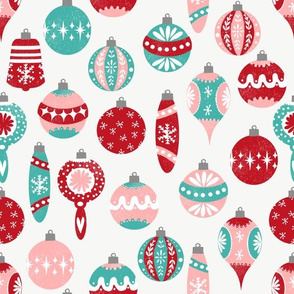 vintage christmas ornaments // vintage retro christmas christmas ornaments retro christmas fabrics cute vintage designs