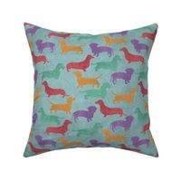 Dachshund Colorful Pattern 