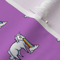 Large Unicorns and Rainbows on Orchid