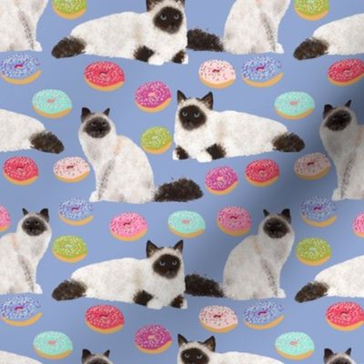 birman cat fabric seal point birmans cute donuts fabric cute cat fabric donuts fabric