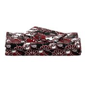 Garnet and black team color Paisley Mandala