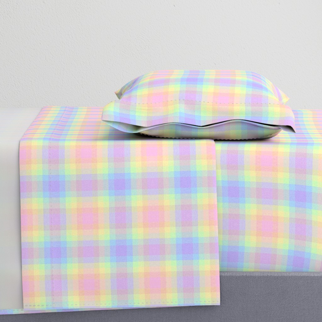 Pastel Gay Pride Plaid