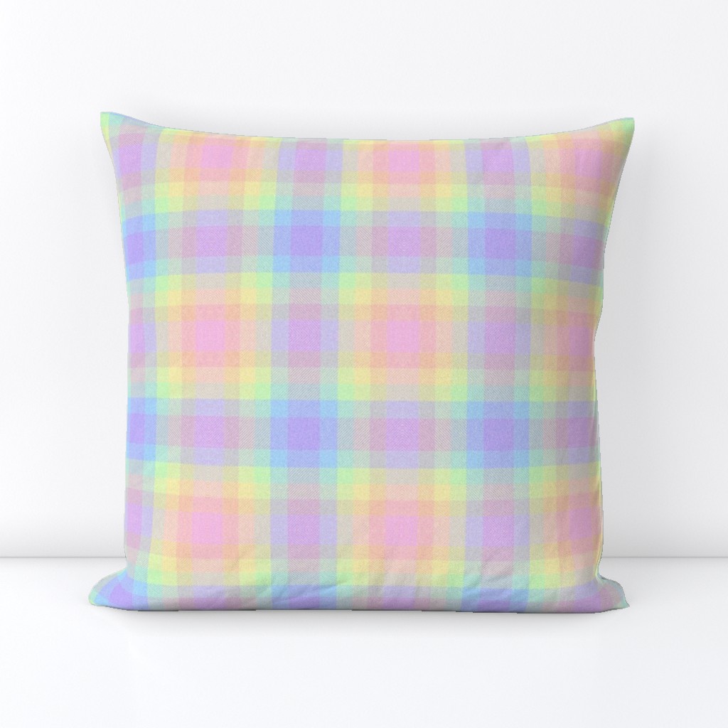 Pastel Gay Pride Plaid