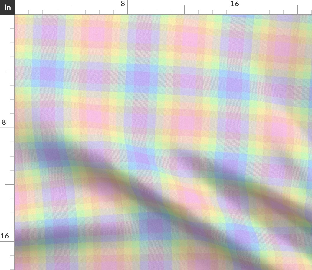 Pastel Gay Pride Plaid