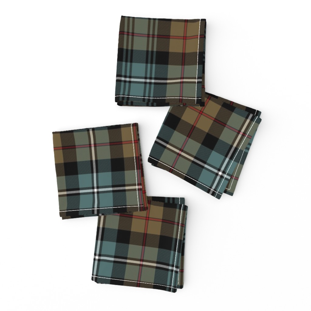 Robertson hunting Black Watch tartan, 10" weathered