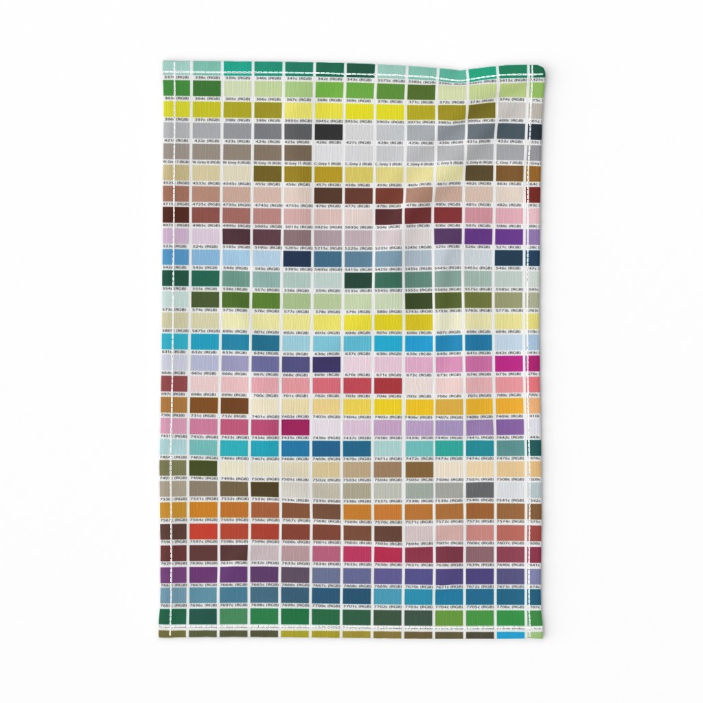 Pantone Coated Color Chart (1 yard)