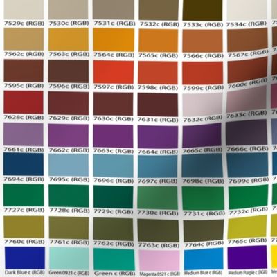 Pantone Coated Color Chart (1 yard)