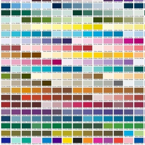 Pantone Coated Color Chart