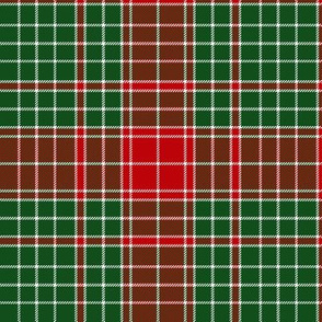 Major James Fraser tartan, c. 1730, 6"