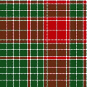 Major James Fraser tartan, c. 1730, 10"