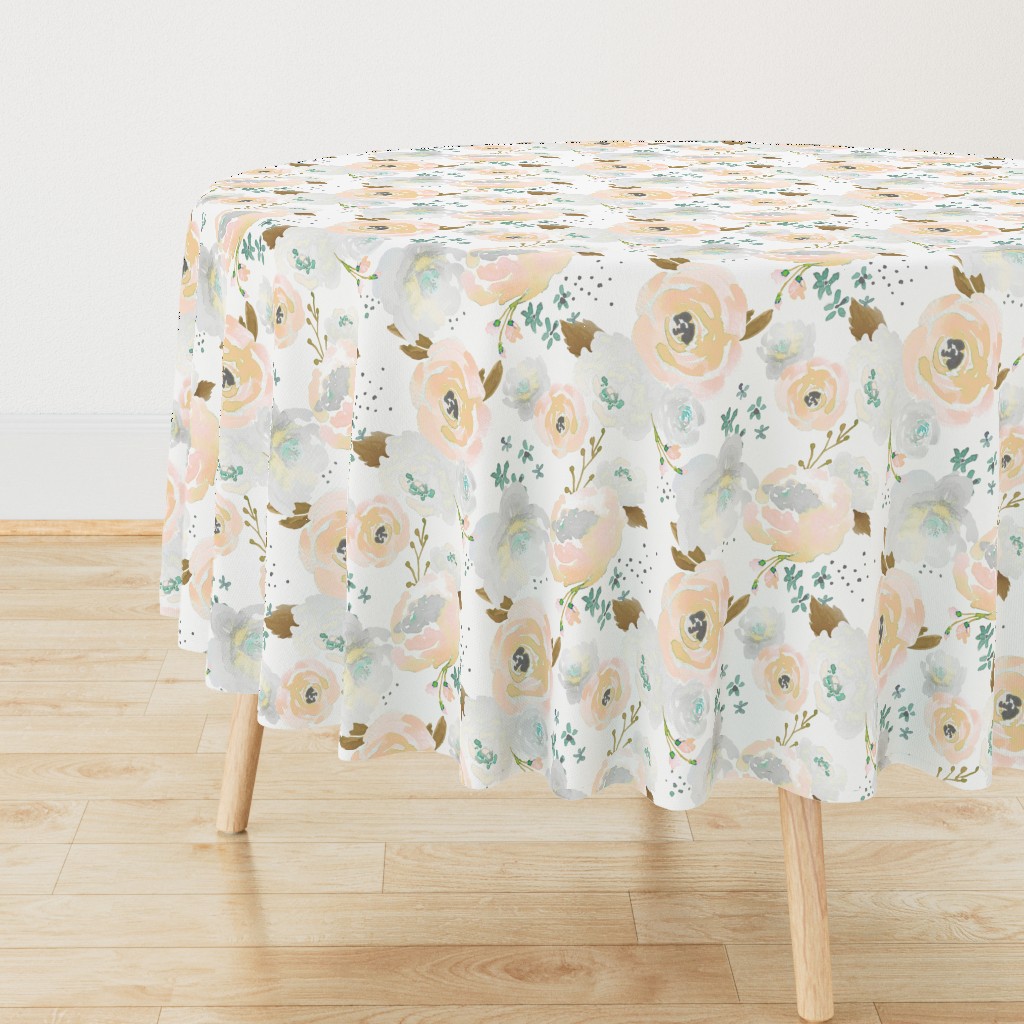 Indy Bloom Design Peachy Grey florals B