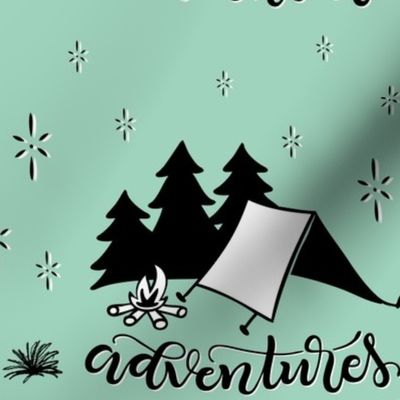 Adventures - Mint background
