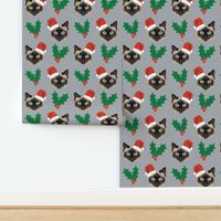 siamese christmas cat christmas cats siamese cat christmas cat fabric