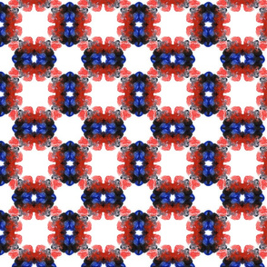 Abstract ornaments red black blue