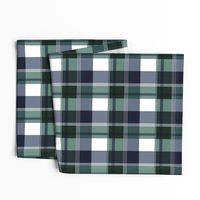 Navy & Green Plaid