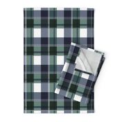 Navy & Green Plaid