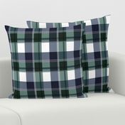 Navy & Green Plaid