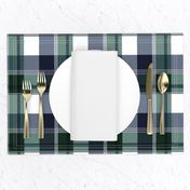 Navy & Green Plaid