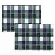 Navy & Green Plaid