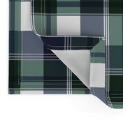 Navy & Green Plaid