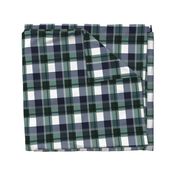 Navy & Green Plaid