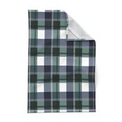 Navy & Green Plaid