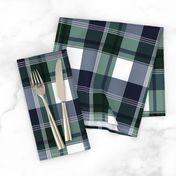 Navy & Green Plaid