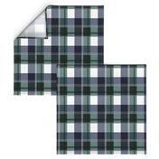 Navy & Green Plaid