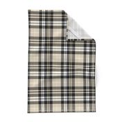 fall plaid || tan, black, white