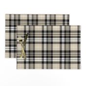 fall plaid || tan, black, white