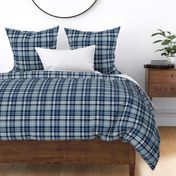 fall plaid || navy, rustic woods blue, white