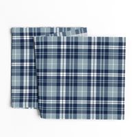 fall plaid || navy, rustic woods blue, white