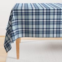 fall plaid || navy, rustic woods blue, white