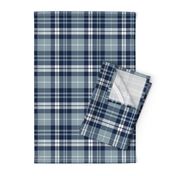 fall plaid || navy, rustic woods blue, white