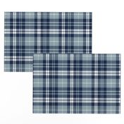 fall plaid || navy, rustic woods blue, white