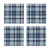 fall plaid || navy, rustic woods blue, white