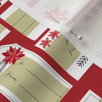 Poinsettias & Peppermint Gift Tags