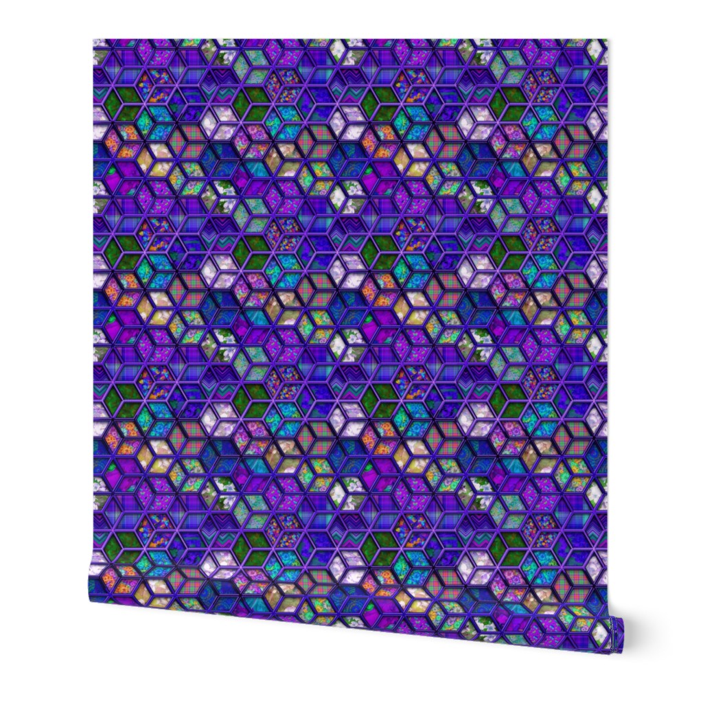 METALLIC MIX DOUBLE HEXIES 3D PURPLE