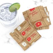 Poinsettia Gift Tags ©Julee Wood - BEST PRINTED AS 8" SWATCH