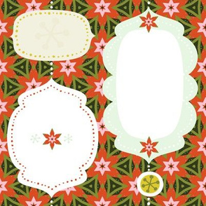 Poinsettia Gift Tags by Friztin