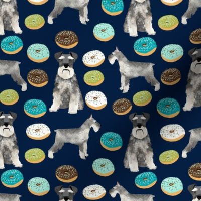 schnauzers donuts fabric cute donuts fabric schnauzers dog fabric cute dog