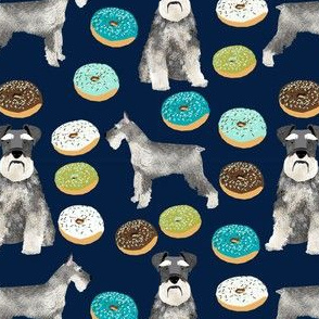 schnauzers donuts fabric cute donuts fabric schnauzers dog fabric cute dog